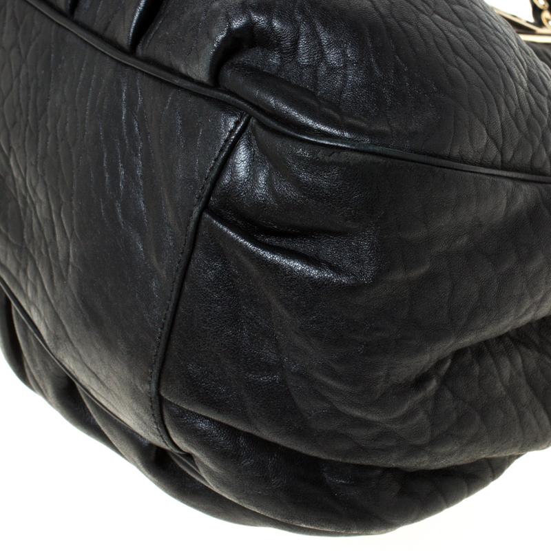 Fendi Black Leather Mia Shoulder Bag 5