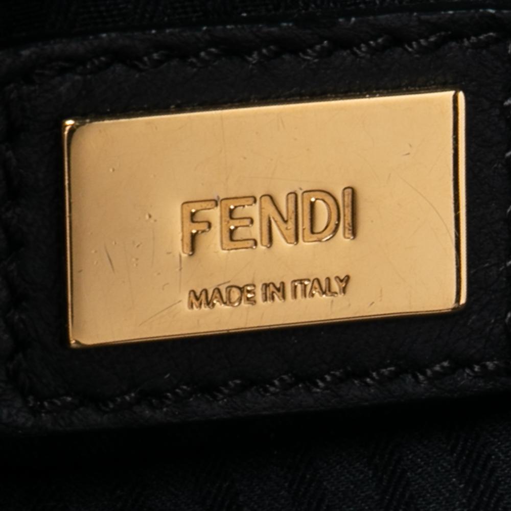 Fendi Black Leather Mini 2jours Tote 6