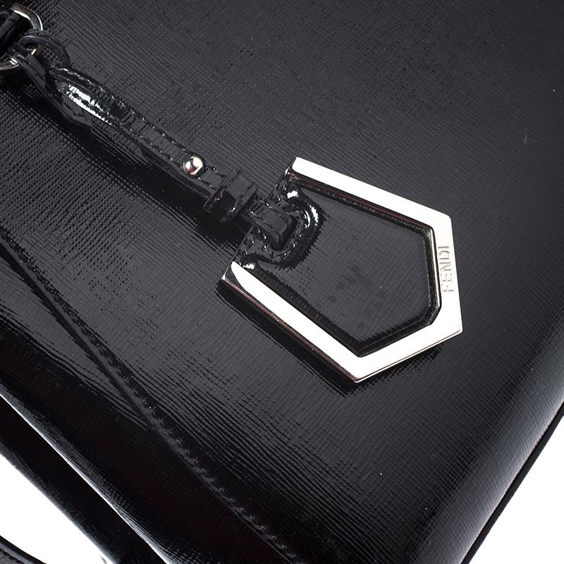 Fendi Black Leather Mini 2Jours Tote 3