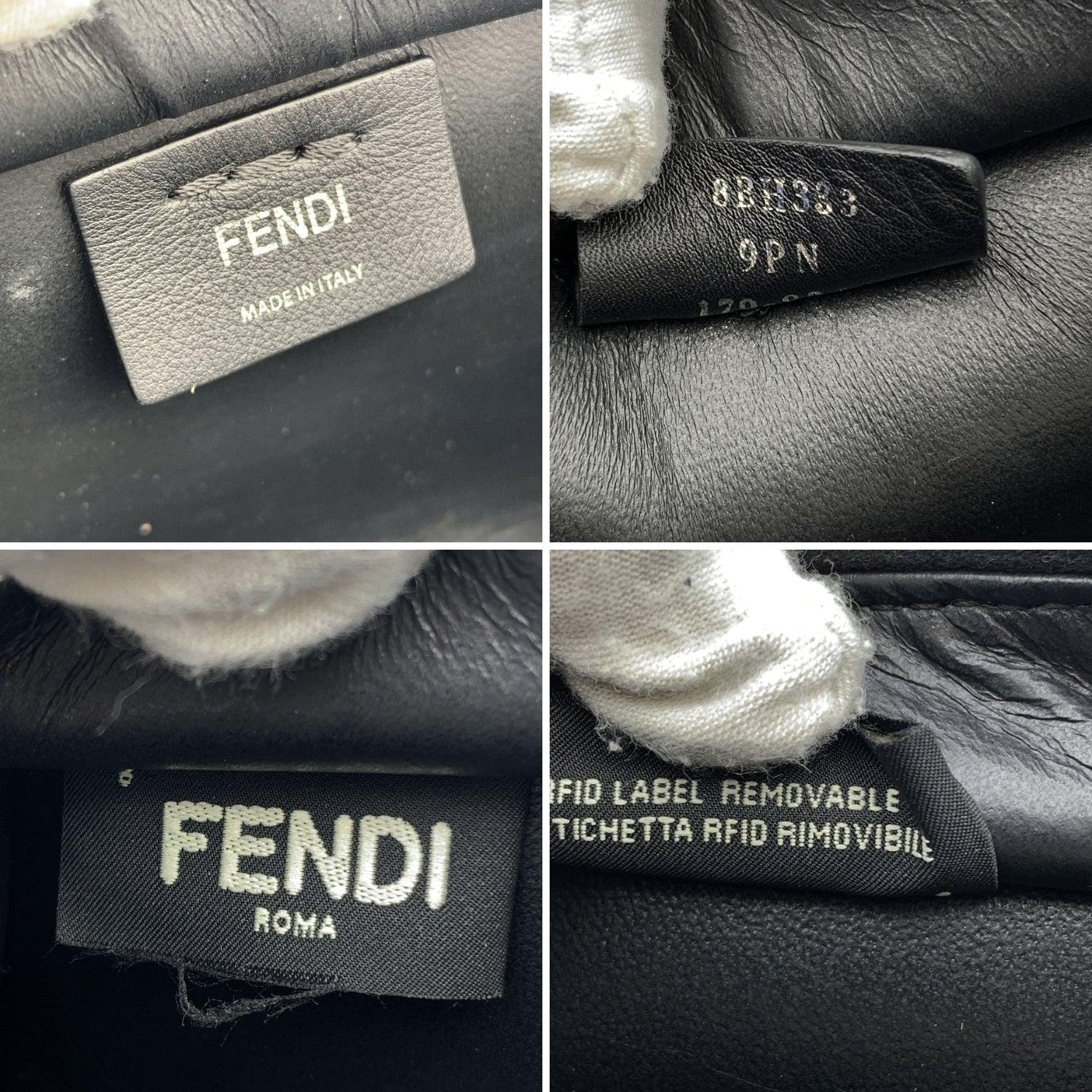 Fendi Black Leather Mini 3Jours Bag Contrast Details with Straps 1
