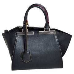Fendi Black Leather Mini 3Jours Tote