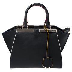 Fendi Black Leather Mini 3Jours Tote
