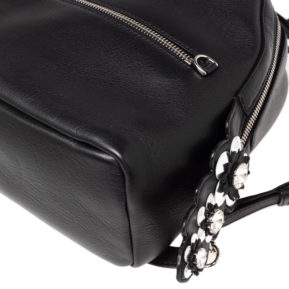 Fendi Black Leather Mini By The Way Backpack 3
