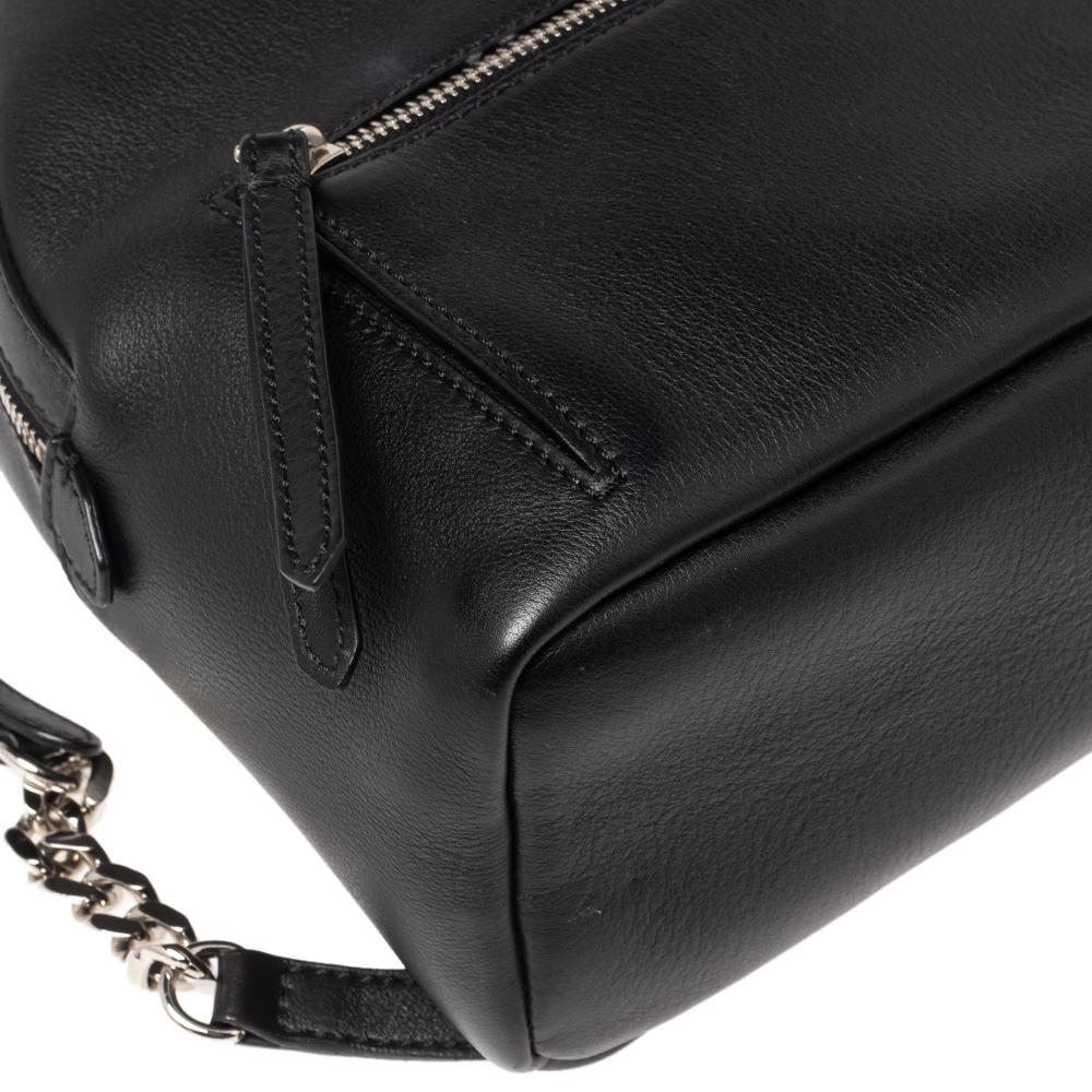 Fendi Black Leather Mini By The Way Backpack 4