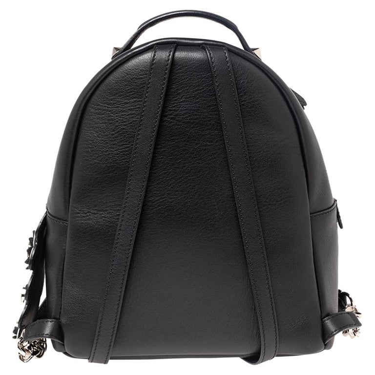 Fendi Black Leather Mini By The Way Backpack at 1stDibs | black leather  mini backpack