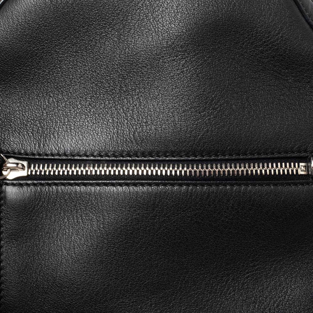 Fendi Black Leather Mini By The Way Backpack 2