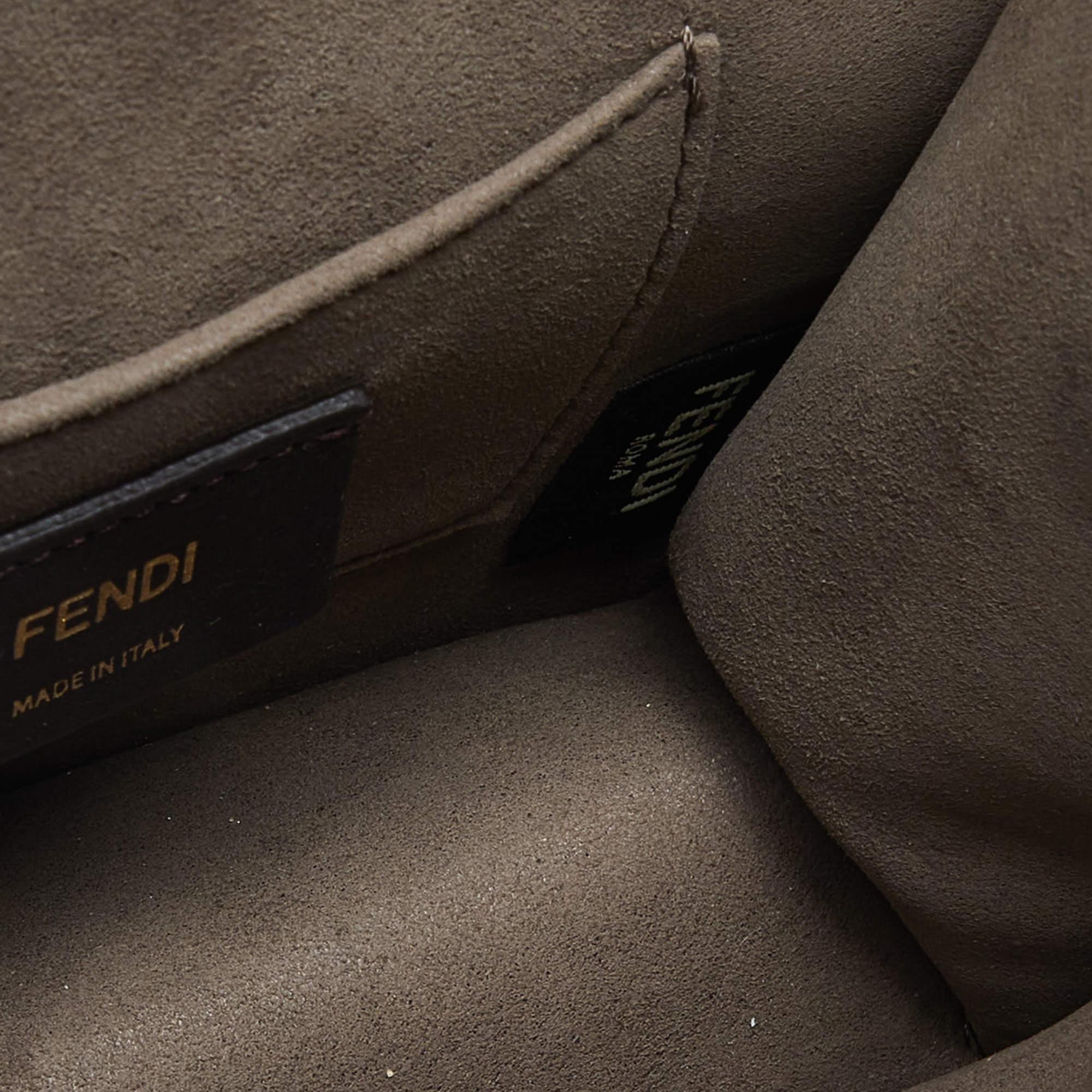 Fendi Black Leather Mini Kan I Shoulder Bag 3