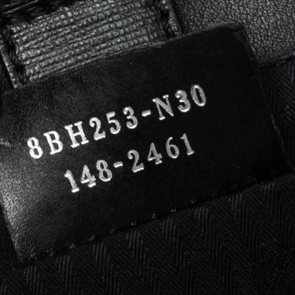 Fendi Black Leather Monster Eyes Elite Mini 2jours Tote In Good Condition In Dubai, Al Qouz 2