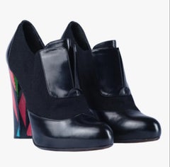 Fendi Black Leather Multicolor Pumps -'20s