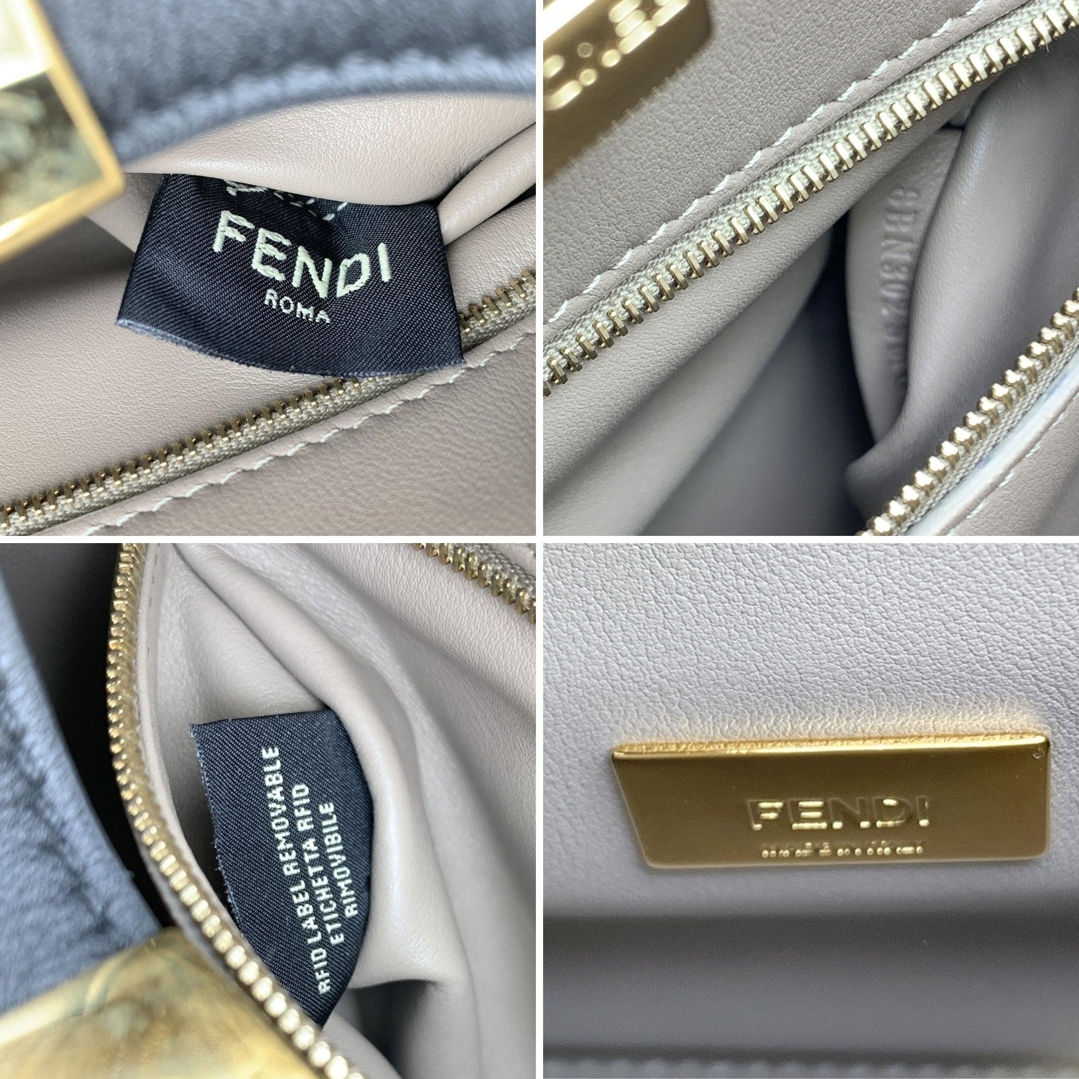 Fendi Black Leather Peekaboo Essentially Mini Top Handle Satchel Bag 1