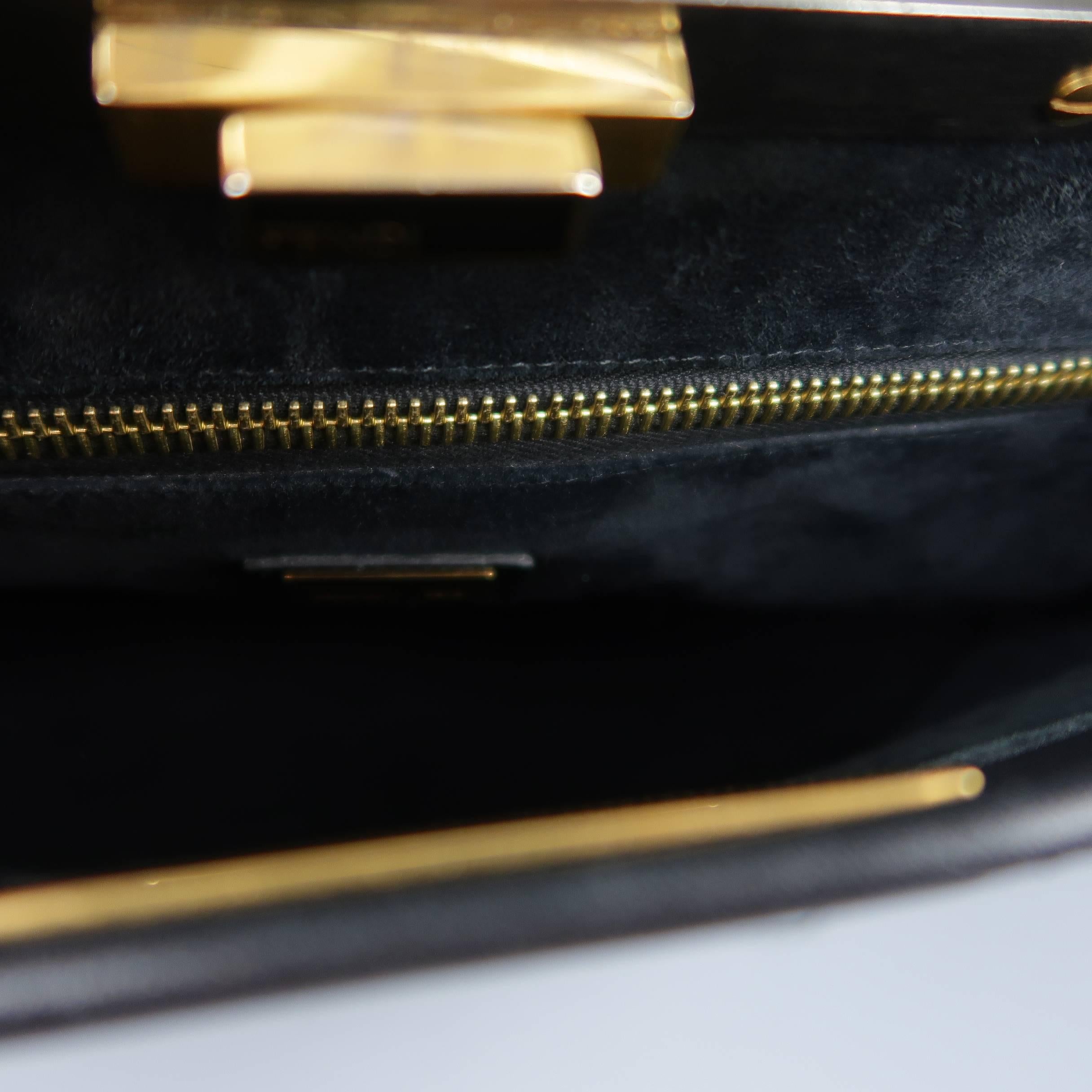 Fendi Black Leather Peekaboo Medium Handbag 9