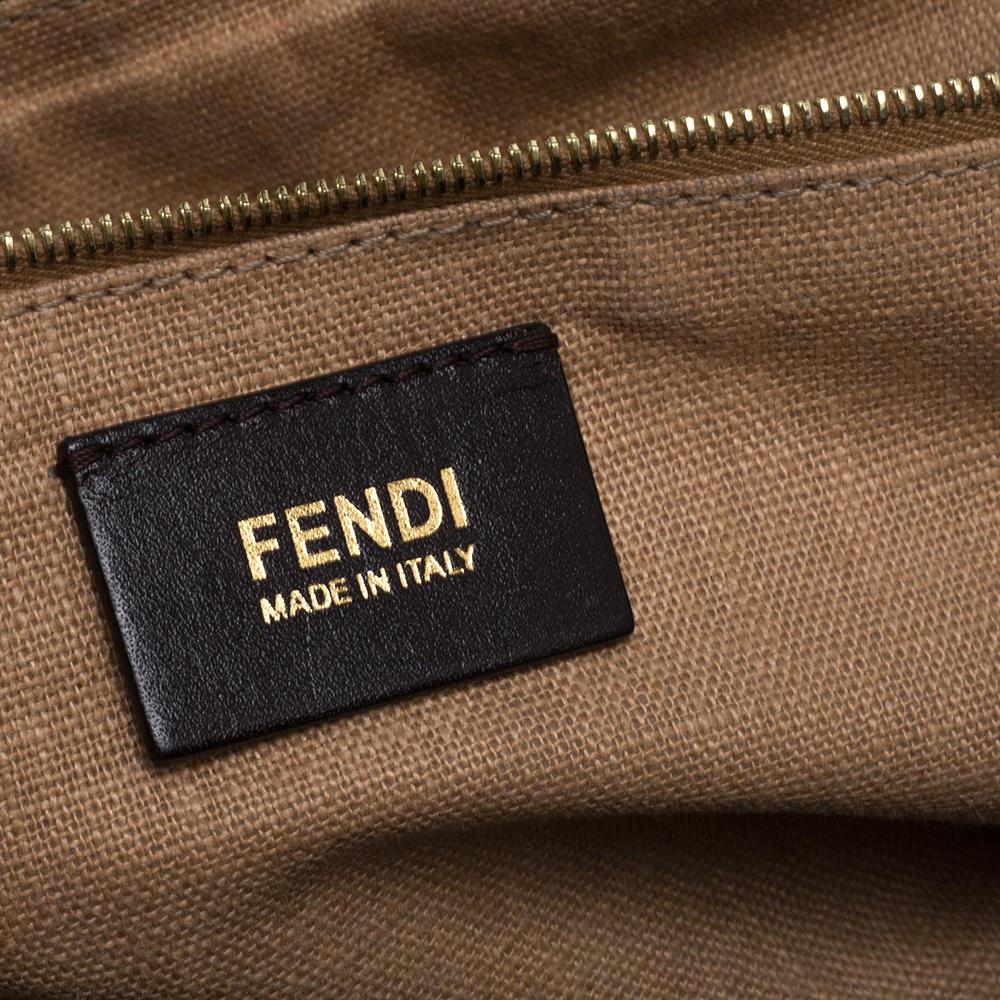 Fendi Black Leather Pequin Large Claudia Shoulder Bag at 1stDibs ...