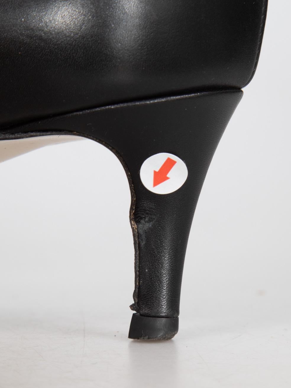 Fendi Schwarz Leder Rockoko Stiefelette Größe IT 38.5 im Angebot 3