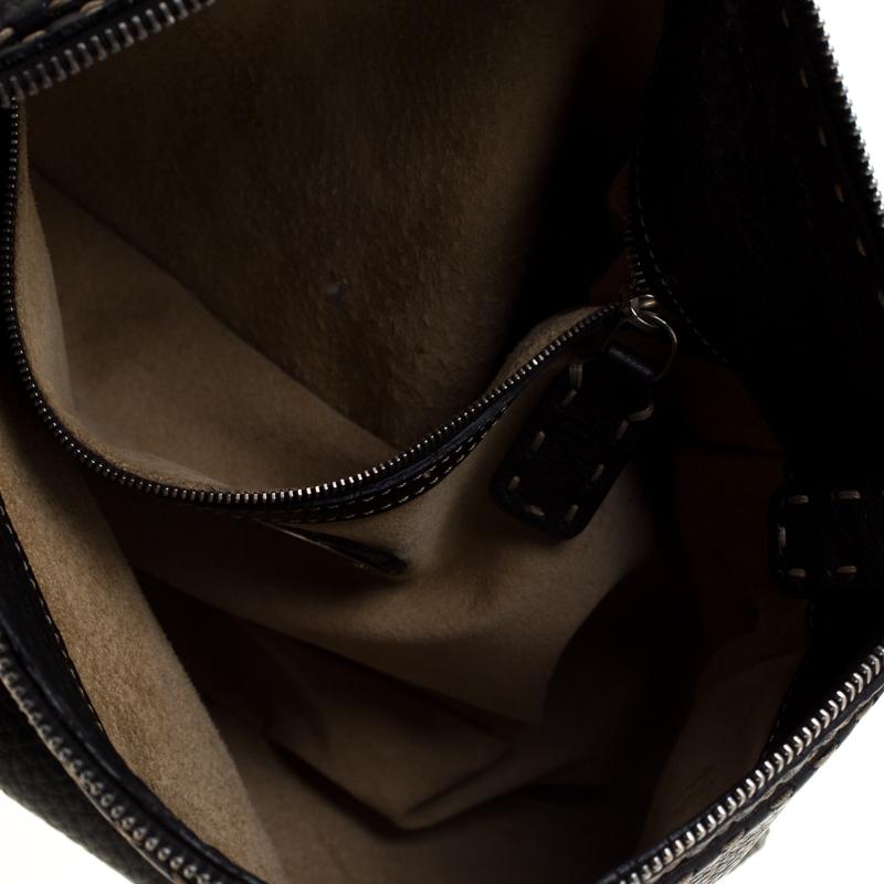 Fendi Black Leather Shoulder Bag 3
