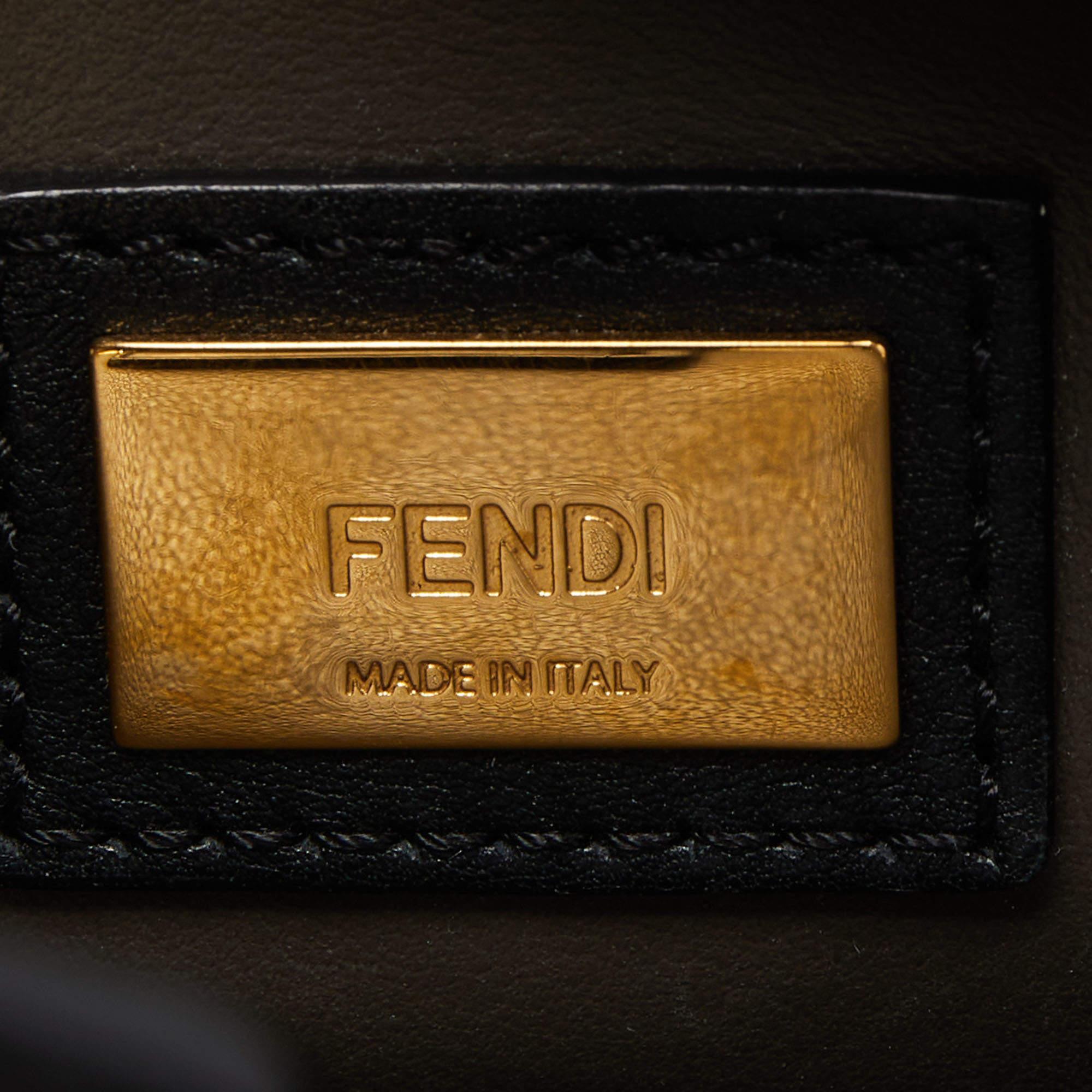 Fendi Black Leather Small 2Jours Tote In Good Condition In Dubai, Al Qouz 2