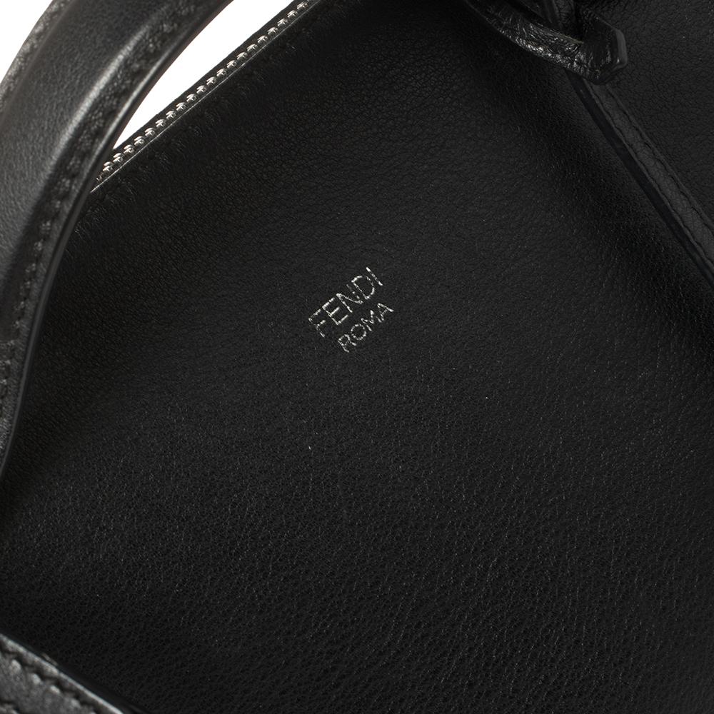 Fendi Black Leather Small By The Way Boston Bag 6