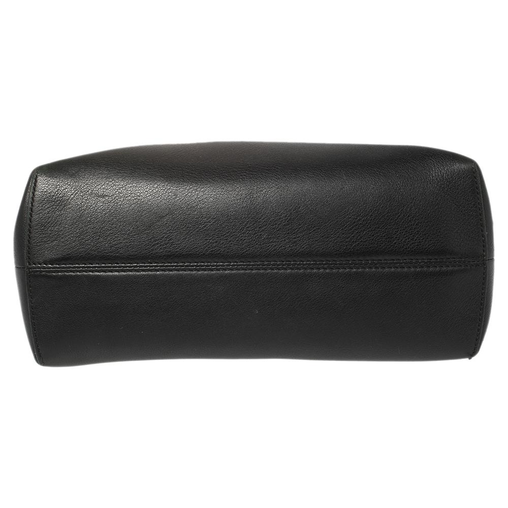 Fendi Black Leather Small By The Way Boston Bag 1