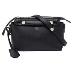 Fendi Black Leather Small By The Way Shoulder Bag