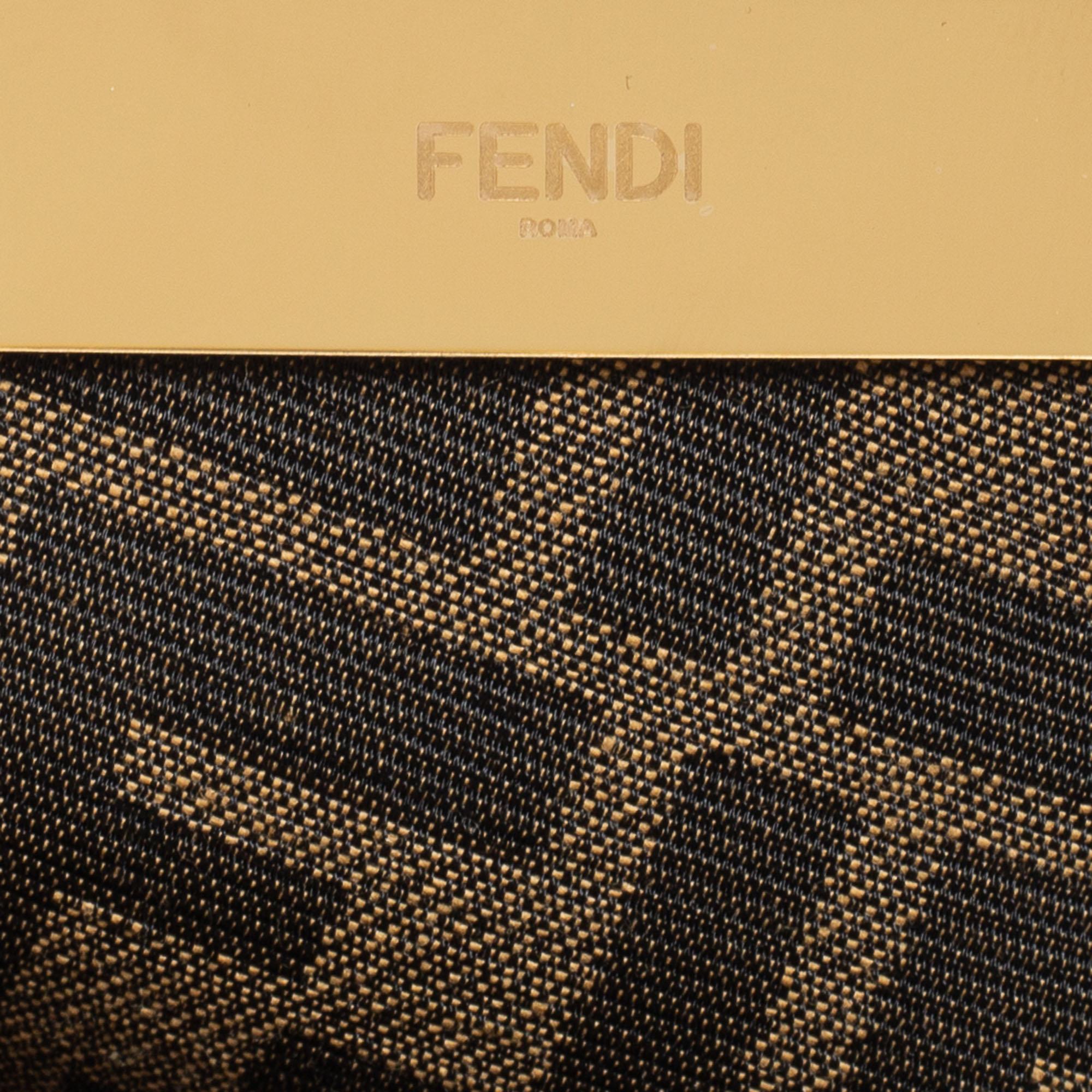 Women's Fendi Black Leather Small Fendi First Shoulder Bag