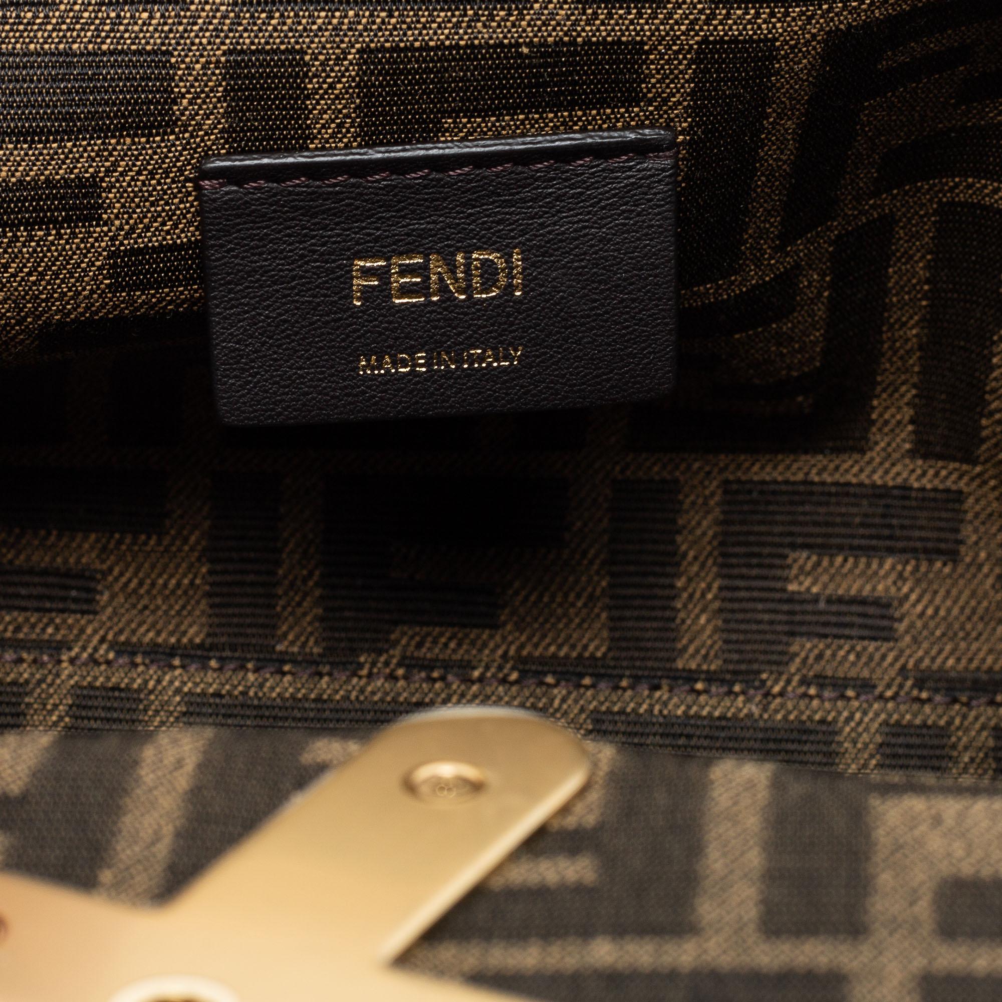 Fendi Black Leather Small Fendi First Shoulder Bag 1
