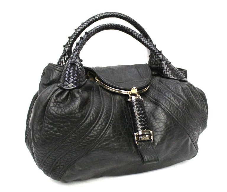Fendi Black Leather Spy Bag at 1stDibs