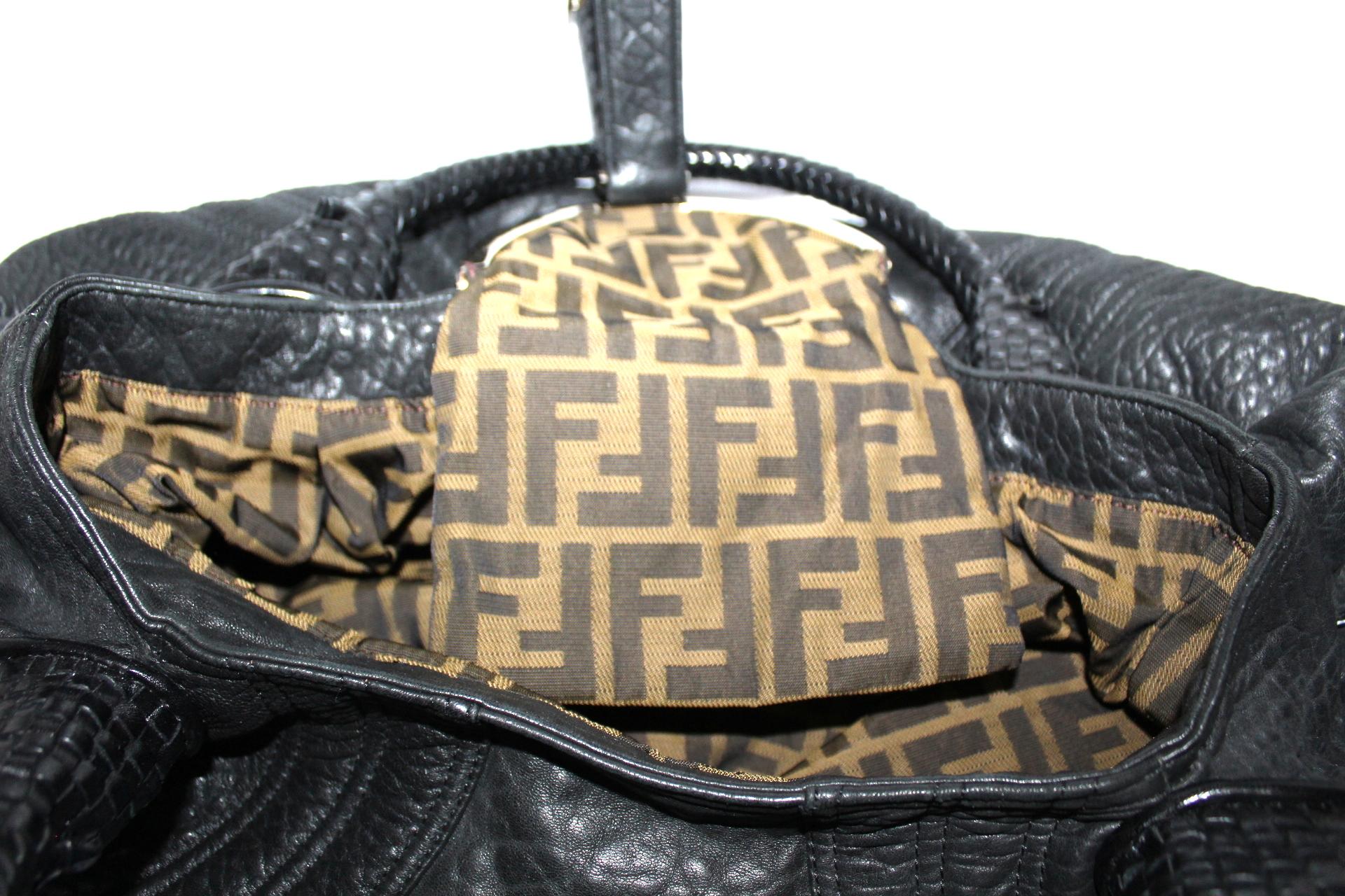 Fendi Black Leather Spy Bag 2