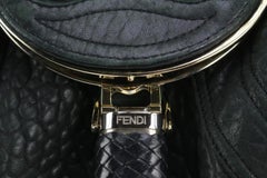 Fendi Black Leather Spy Bag Hobo 1130f21