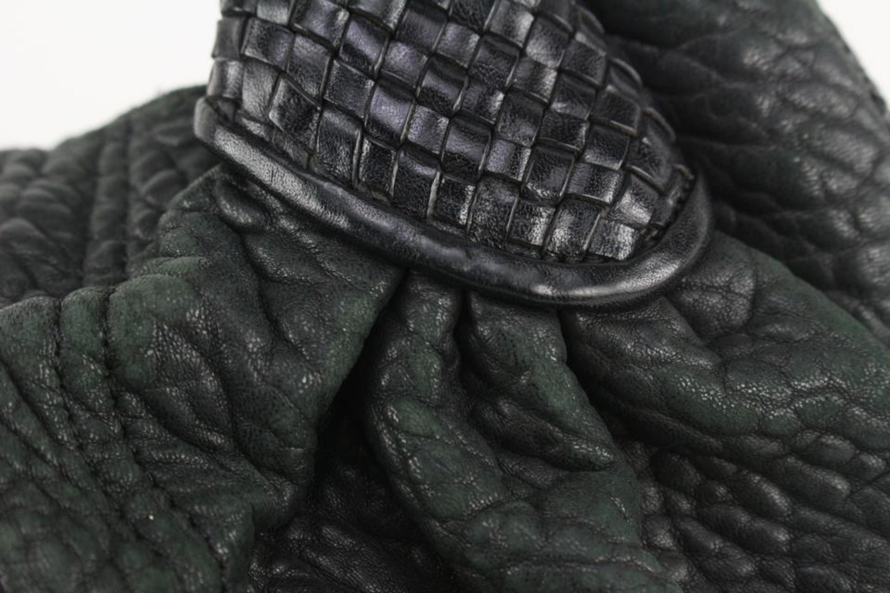 Fendi Black Leather Spy Bag Hobo 1130f21 In Fair Condition In Dix hills, NY