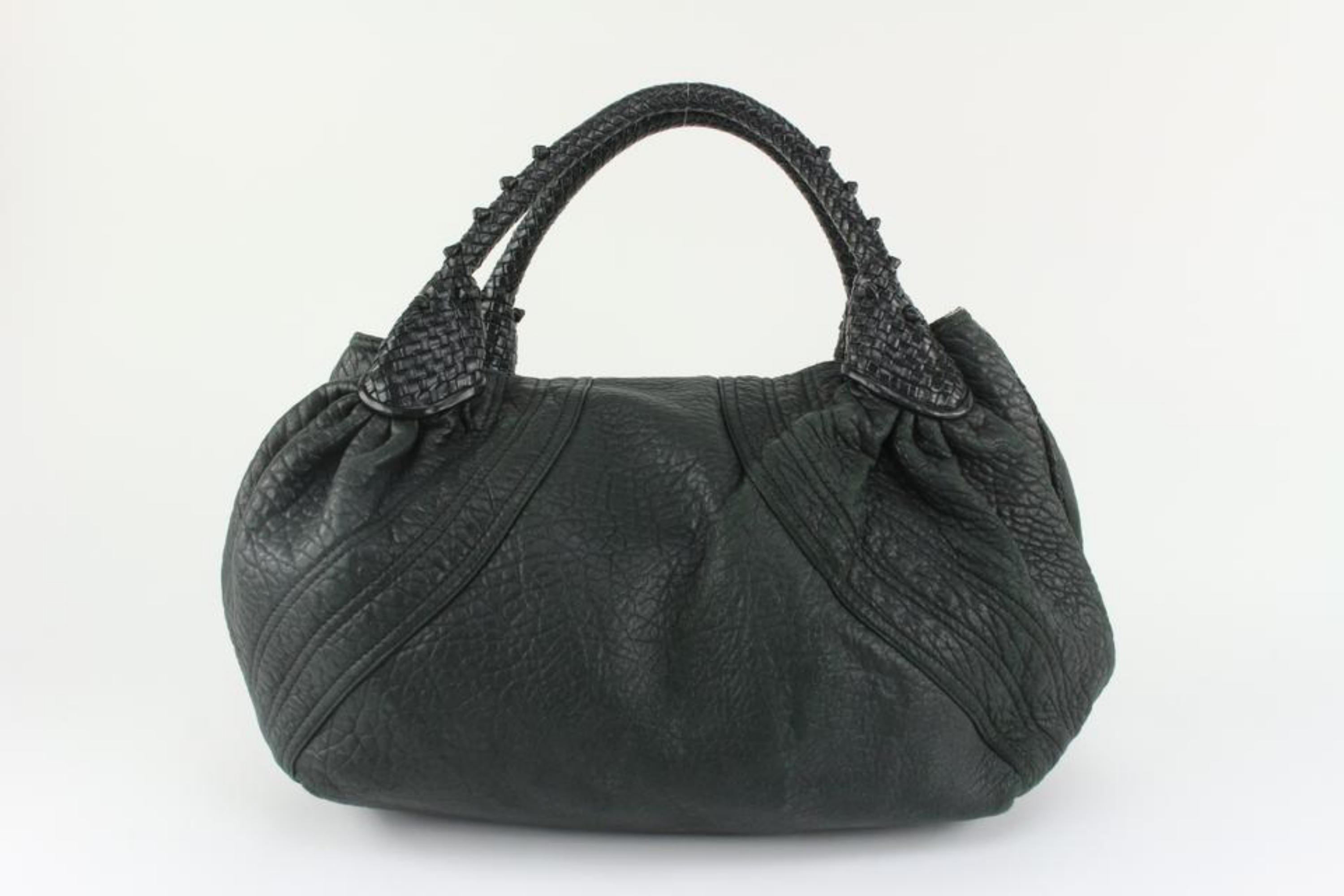 Fendi Black Leather Spy Bag Hobo 1130f21 2