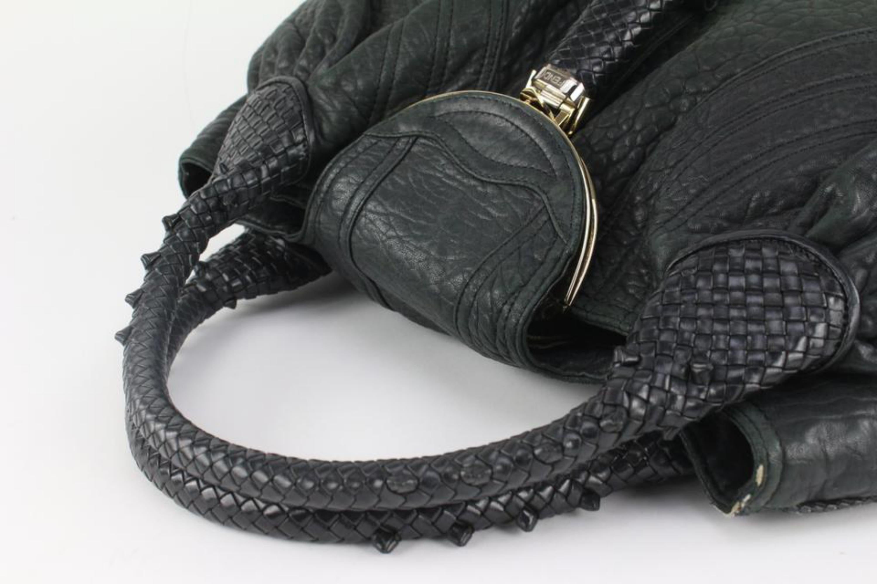 Fendi Black Leather Spy Bag Hobo 1130f21 3