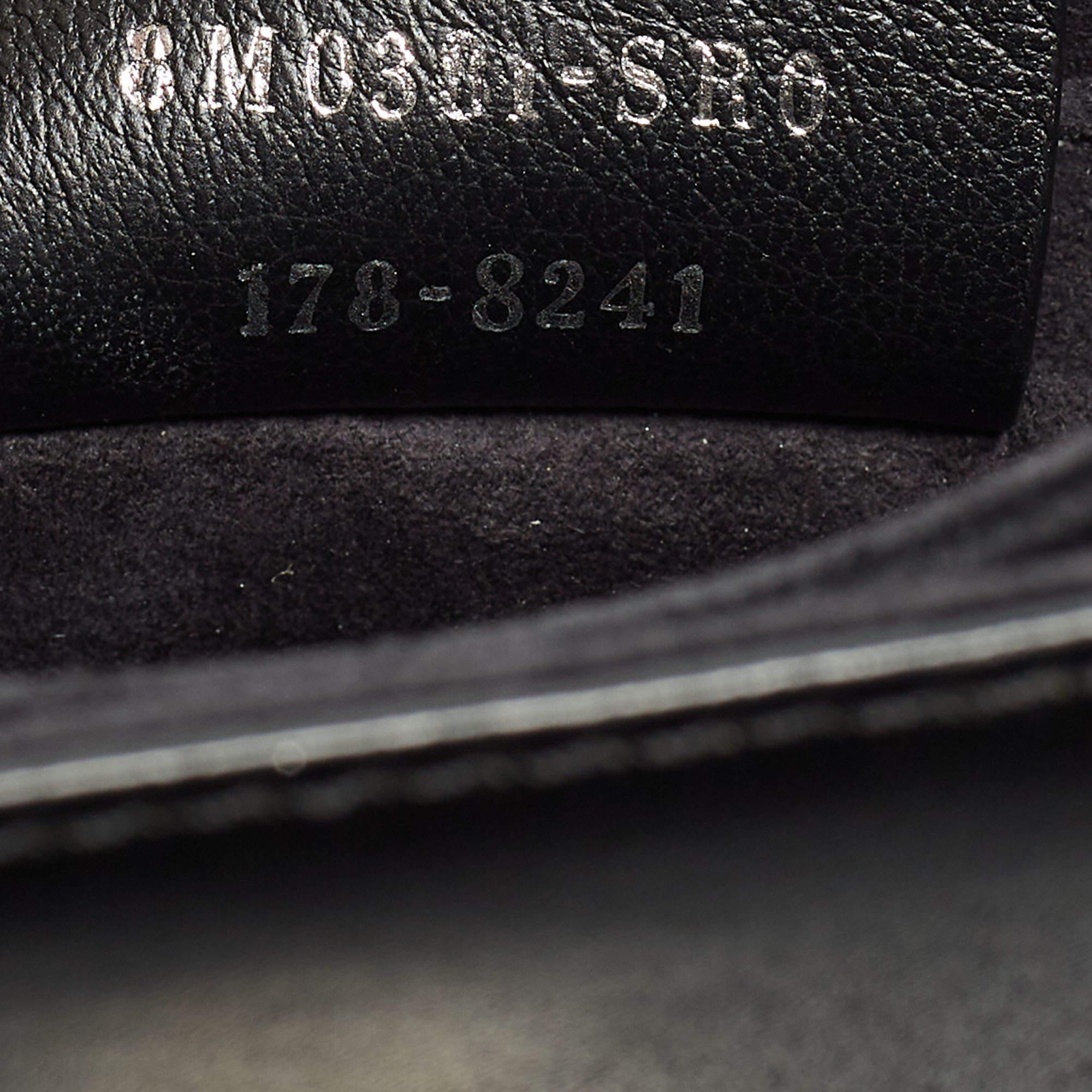 Fendi Black Leather Studded Mini Kan I Shoulder Bag For Sale 12