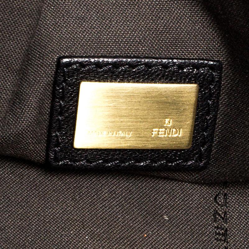 Fendi Black Leather Studded Satchel 1