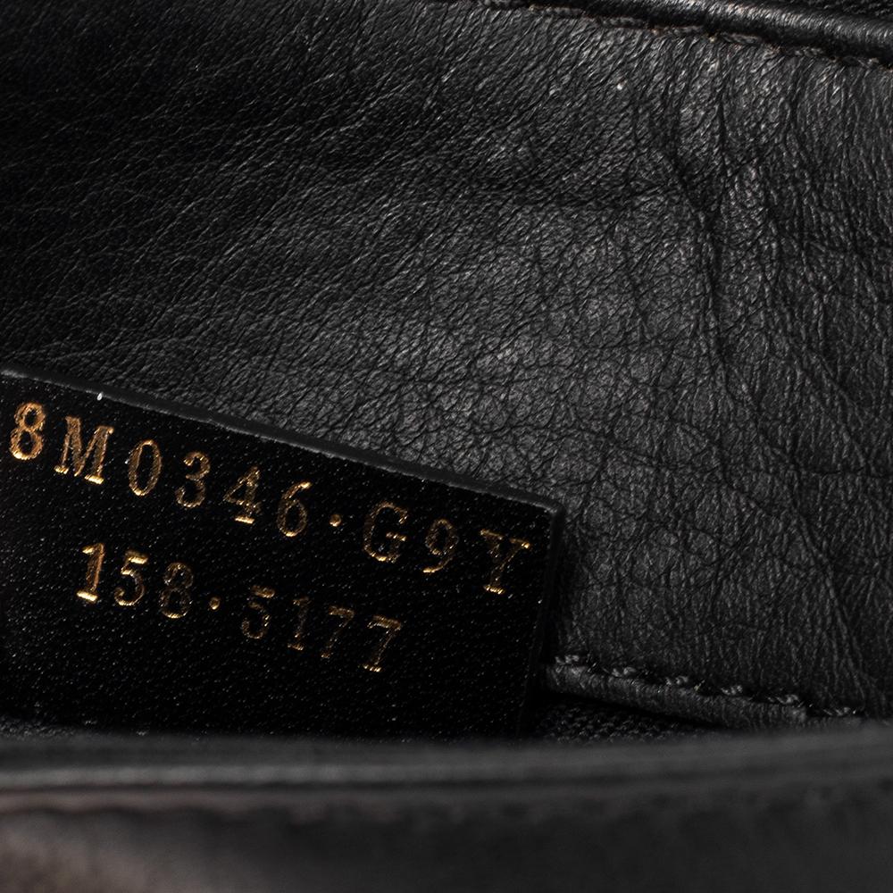 Fendi Black Leather Tube On Chain Wallet 5