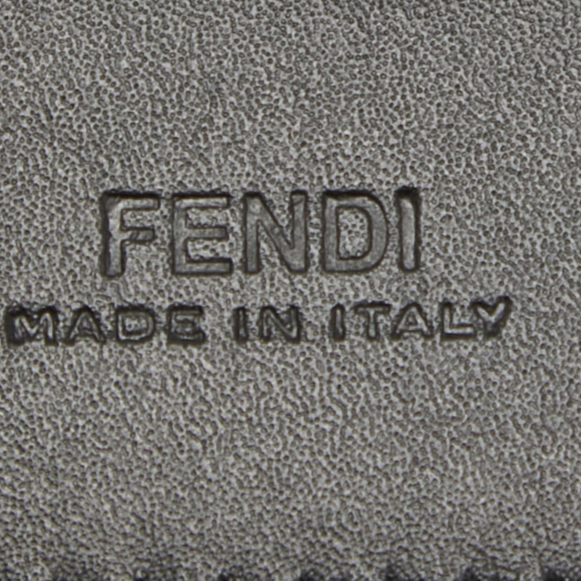 Fendi Black Leather Utility Pouch Belt Bag For Sale 4