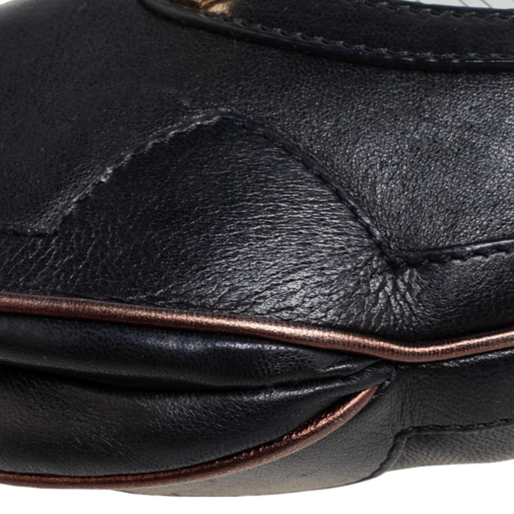 Fendi Black Leather Vanity Shoulder Bag 6