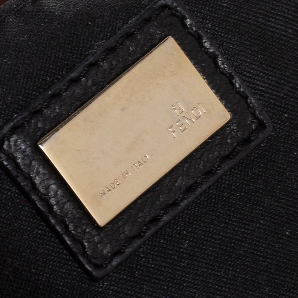 Fendi Black Leather Vanity Shoulder Bag 2