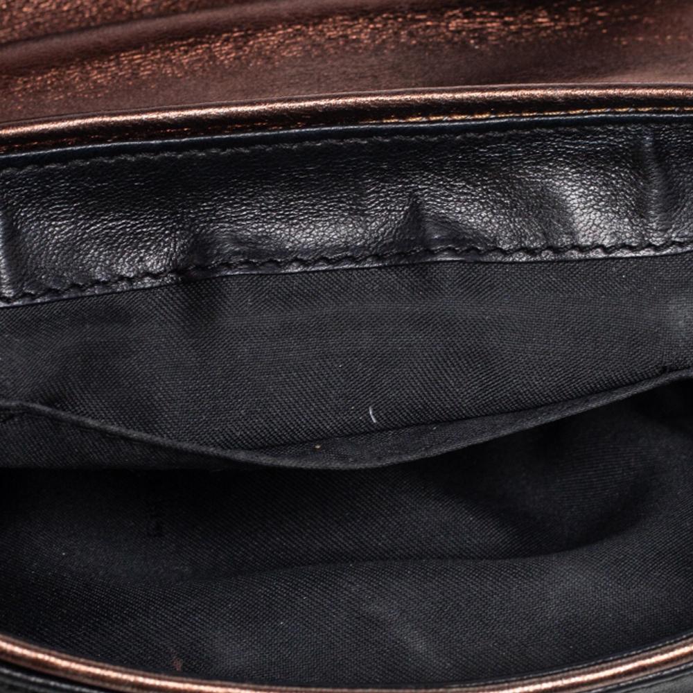 Fendi Black Leather Vanity Shoulder Bag 4