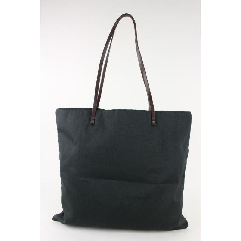 Fendi Black Logo Shopper Tote Bag 104f45 For Sale 3