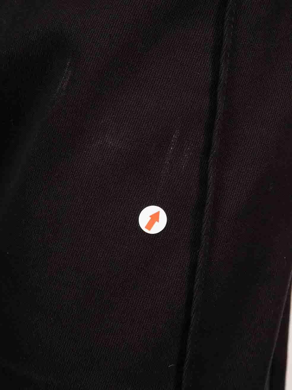 Donna Pantaloni Fendi neri con logo in vita taglia XS in vendita