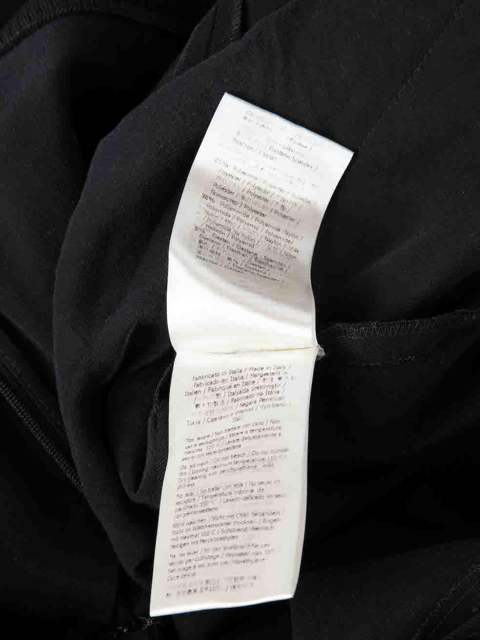 Pantaloni Fendi neri con logo in vita taglia XS in vendita 2