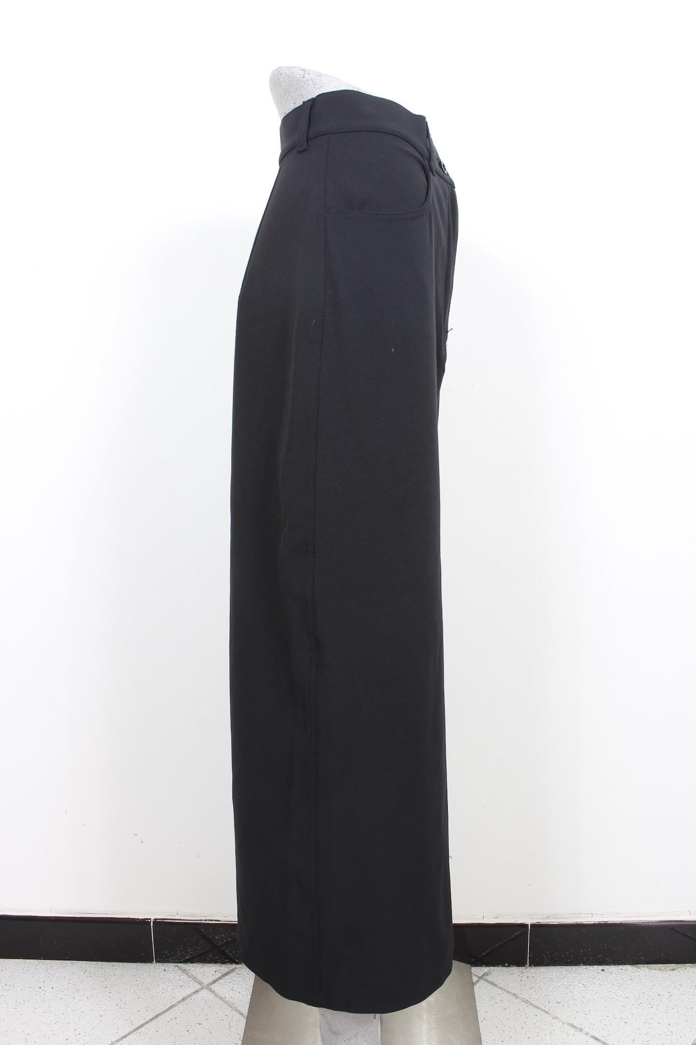 Fendi Black Long Classic Skirt Vintage 90s In Excellent Condition In Brindisi, Bt