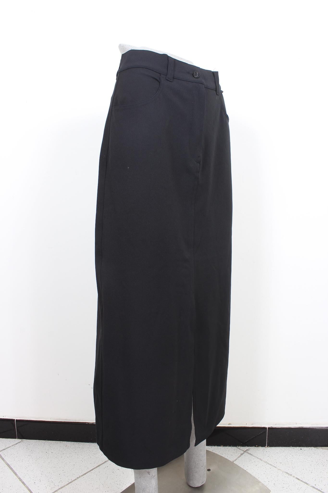 Women's Fendi Black Long Classic Skirt Vintage 90s