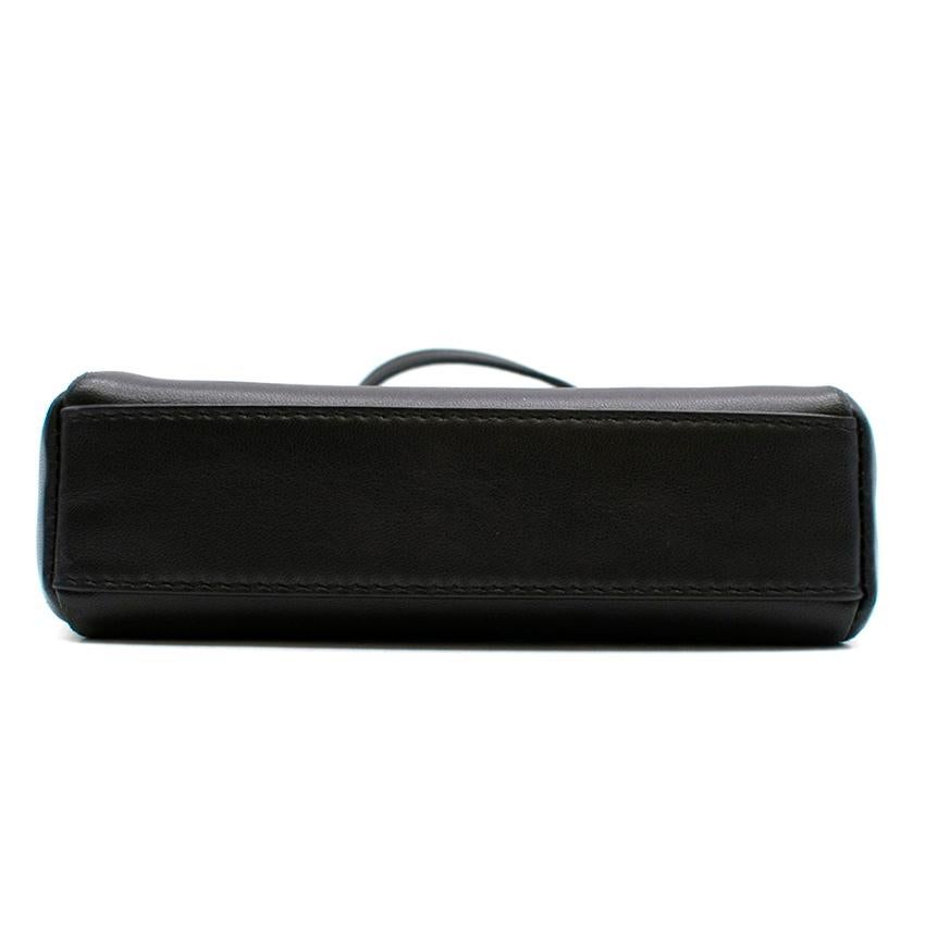 Fendi Black Micro Peekaboo Leather Shoulder Bag For Sale 2