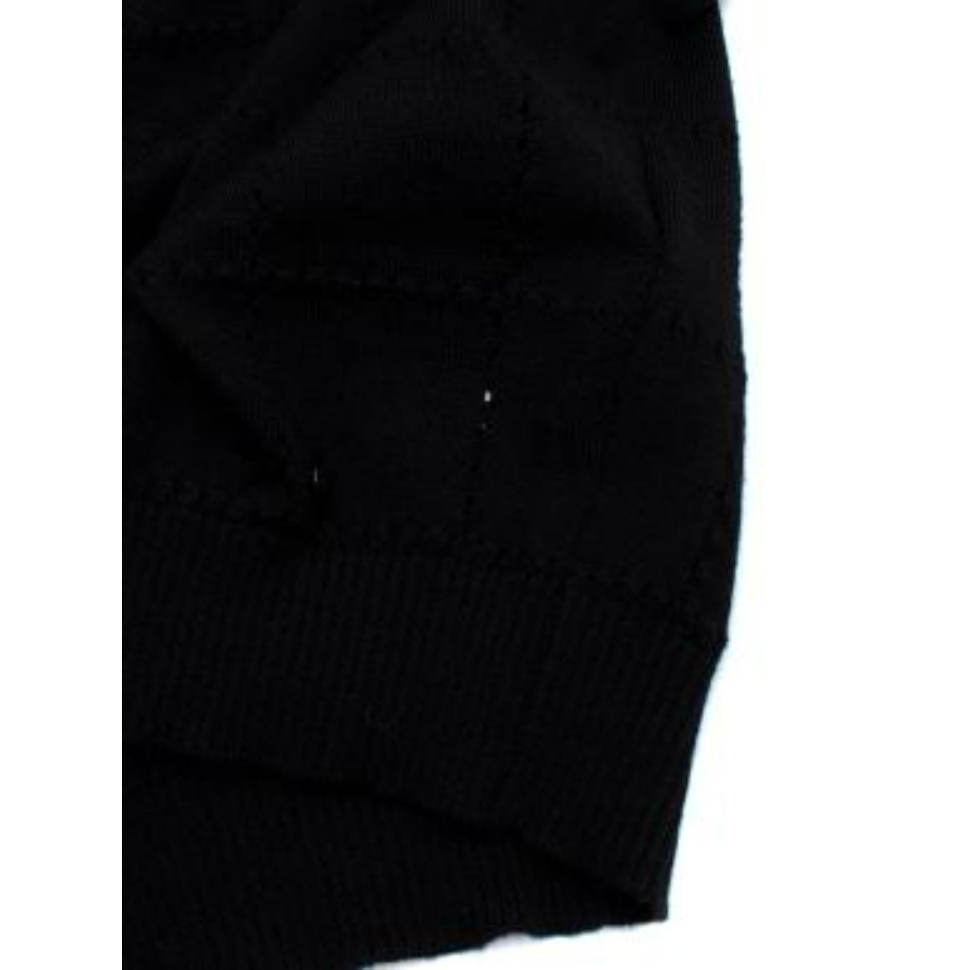 Fendi Black Mid Weight Check Knit Jumper For Sale 3