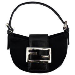 Fendi Black Mini Croissant Bag 