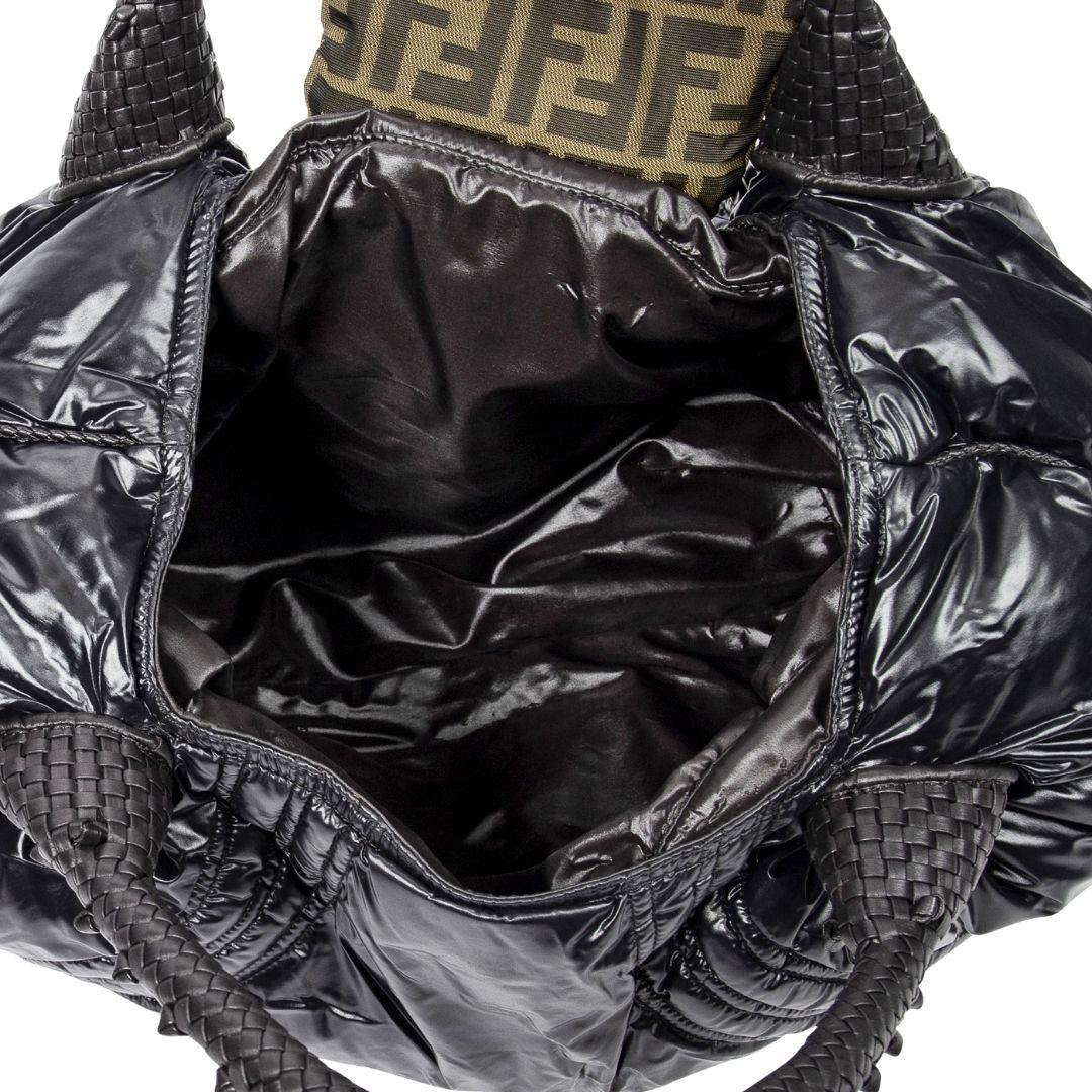 Fendi Black Moncler Limited Edition Tufted Pillow Bag For Sale 1