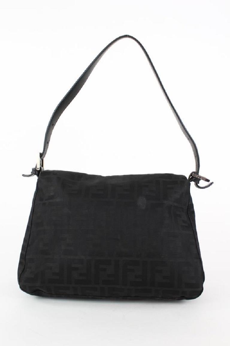 Fendi Black Monogram FF Forever Mama Baguette 17ff1230 2