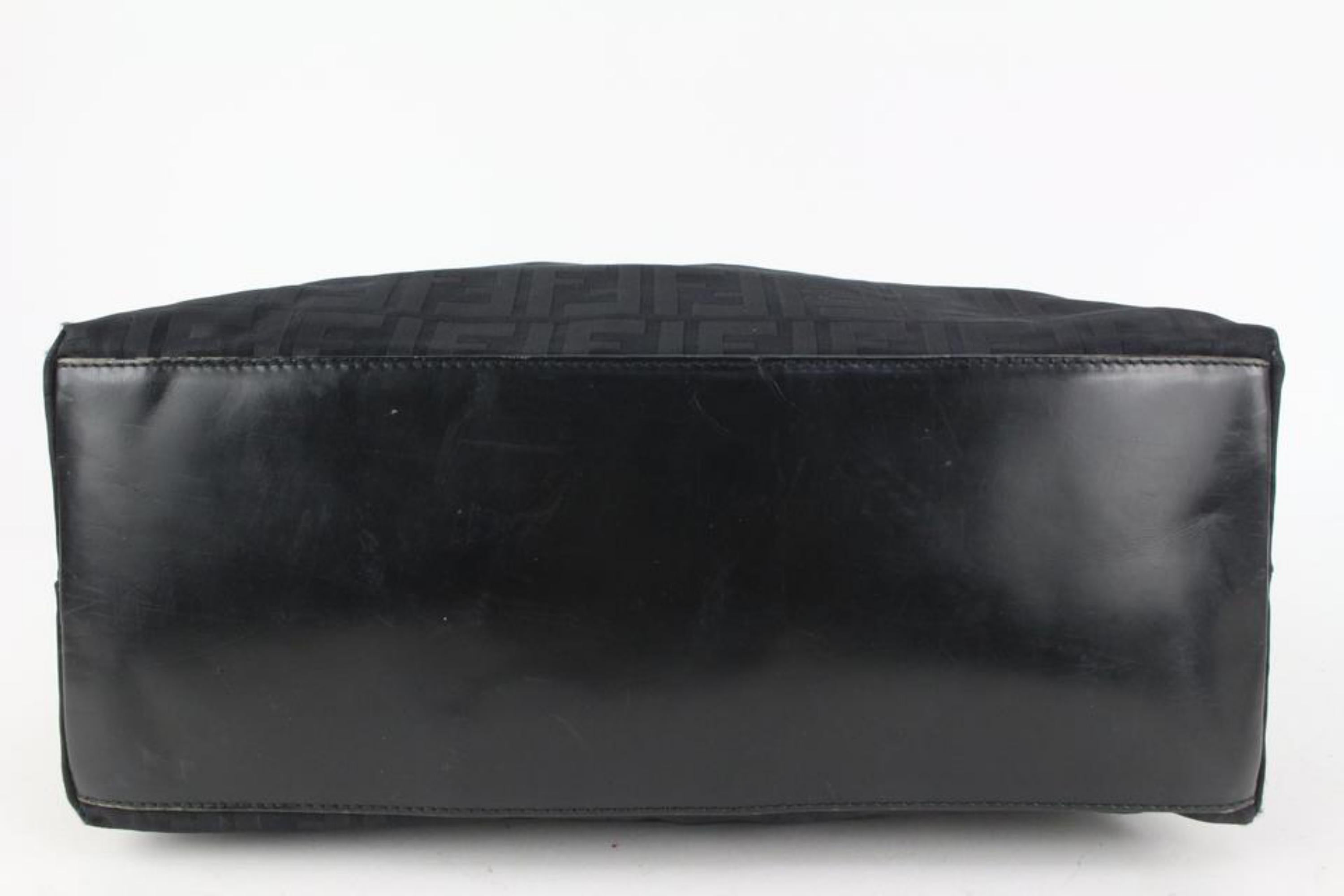 Donna Fendi Nero Monogram FF Borsa Zucca Dome 927ff54 in vendita