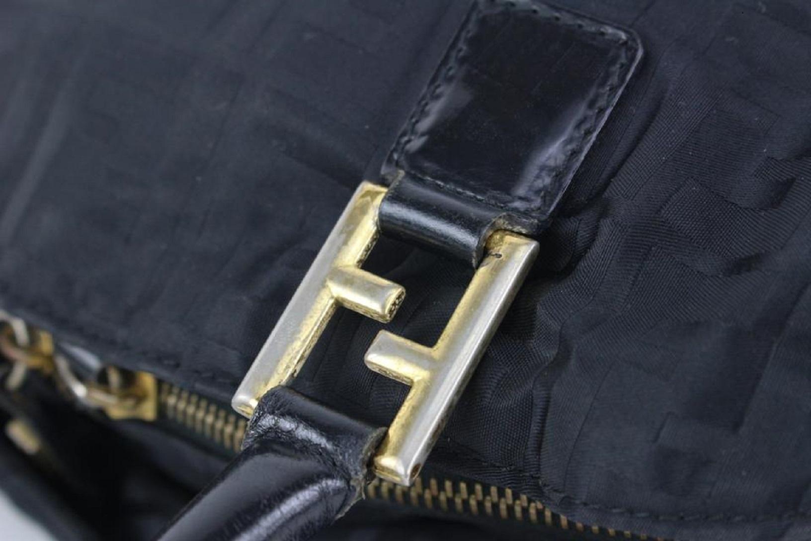 Fendi Black Monogram FF Zucca Dome Bag 927ff54 For Sale 3