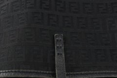 Fendi Black Monogram FF Zucca Roll Shopper Tote Bag 108f14